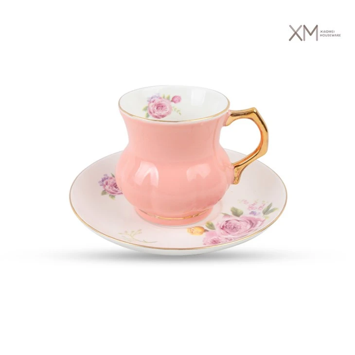 Roses Porcelāna tējas krūze un apakštase