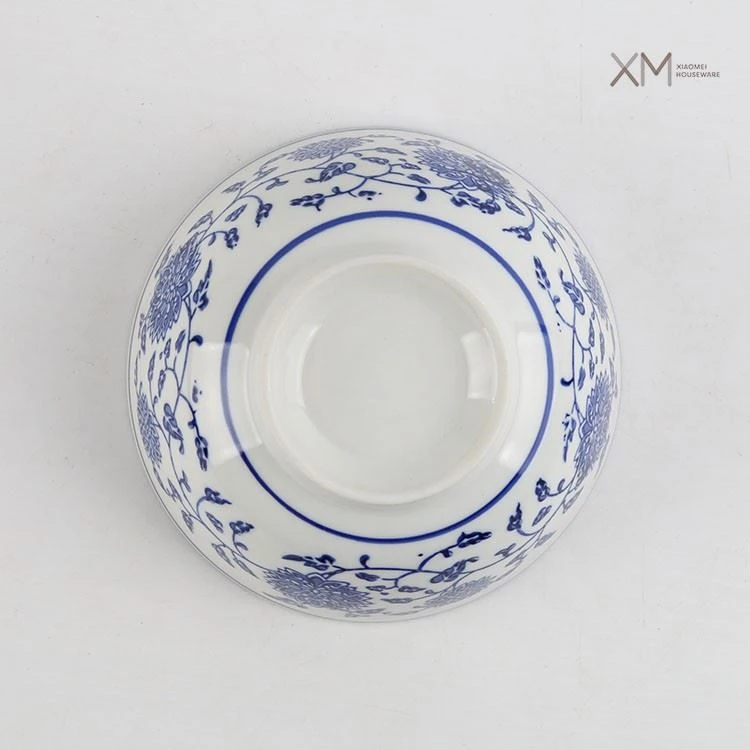 Vintage Floral Blue And White Porcelain Bowl Vintage Floral Blue And White Porcelain Bowl
