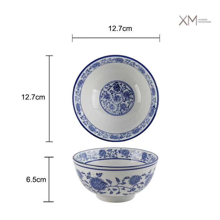 Vintage Floral Blue And White Porcelain Bowl Vintage Floral Blue And White Porcelain Bowl